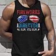 Fireworks Director Funny 4Th Of July Patriotic American Flag Unisex Tank Top Gifts for Him