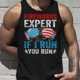 Fireworks Expert If I Run You Run 4Th Of July Sunglasses Unisex Tank Top Gifts for Him
