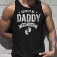 First Daddy New Dad Gift Soon To Be Daddy Est 2021 Unisex Tank Top Gifts for Him