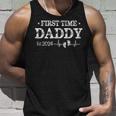 First Time Daddy New Dad Est 2024 Fathers Day Tank Top Gifts for Him