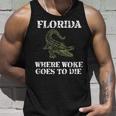 Florida Is Where Woke Goes To Die Unisex Tank Top Gifts for Him