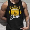 Football Game Day Black And Gold Costume For Football Lover Tank Top Gifts for Him