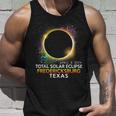 Fredericksburg Texas Totality Total Solar Eclipse 2024 Unisex Tank Top Gifts for Him