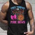 Free Throws Or Pink Bows Pregnancy Basketball Pink Or Blue Tank Top Gifts for Him