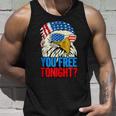 You Free Tonight Bald Eagle Mullet 4Th Of July Us Flag Retro Tank Top Gifts for Him