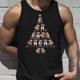 French Bulldog Christmas Tree Ugly Christmas Sweater Tank Top Gifts for Him