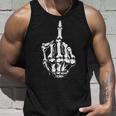 Fuck Off Halloween Skeleton Hand Middle Finger Adults Tank Top Gifts for Him