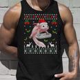 Fun Axolotl Gamer Axolotl Lover Ugly Christmas Sweater Tank Top Gifts for Him