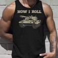 Fun How Roll Battle Tank Battlefield Vehicle Military Tank Top Gifts for Him