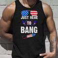 Funny 4Th Of July Im Just Here To Bang Usa Flag Sunglasses 3 Unisex Tank Top Gifts for Him