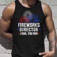 Funny 4Th Of July Shirts Fireworks Director If I Run You Run4 Unisex Tank Top Gifts for Him