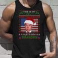 Anti Biden Ugly Christmas Sweater Let's Go Brandon Pjs Tank Top Gifts for Him