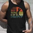 Funny Best Papa By Par Fathers Day Golf Grandpa Unisex Tank Top Gifts for Him