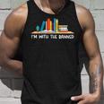 Funny Books Lovers Im With The Books Bookshelf Hilarious Unisex Tank Top Gifts for Him