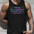Funny Cute Quotes Saying Darling Im A Nightmare Unisex Tank Top Gifts for Him