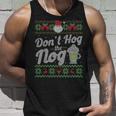 Eggnog Hog The Nog Ugly Sweater Christmas Tank Top Gifts for Him