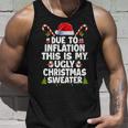 Family Due To Inflation Ugly Christmas Sweaters Tank Top Gifts for Him