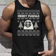 Merry Christmas Pug Ugly Christmas Sweater Tank Top Gifts for Him