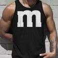 Letter M Lazy Halloween 2023 Costumes Group Party Tank Top Gifts for Him