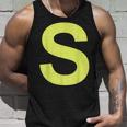 Letter S Blue Groups Halloween Team Groups Costume Tank Top Gifts for Him