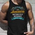 Funny Motorcycle Mechanic Awesome Job Occupation Unisex Tank Top Gifts for Him