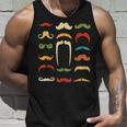 Funny Mustache Styles | Vintage Retro Hipster Mustache Unisex Tank Top Gifts for Him