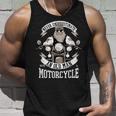 Funny Quote Old Bikers Never Underestimate An Old Man Unisex Tank Top Gifts for Him