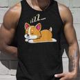 Funny Sleeping Fur Baby Cute And Intelligent Dogs Corgis Unisex Tank Top Gifts for Him