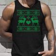 Ugly Christmas Sweater Style Tank Top Gifts for Him