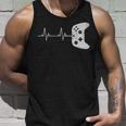 Gamer Heartbeat Funny Vintage Game Controller Unisex Tank Top Gifts for Him
