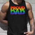 Gay Pride Proud Dad Lgbt Parent Fathers Day Unisex Tank Top Gifts for Him