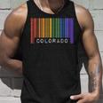 Gay Queer Barcode Pride Colorado Aesthetic Lgbtq Flag Denver Tank Top Gifts for Him