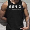 Gen X F--- Around & Find Out Humor Generation X Retro Tank Top Gifts for Him