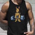 German Shepherd Weightlifting - Mens Standard Unisex Tank Top Gifts for Him