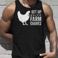Get Up Its Time To Do Farm Chores Unisex Tank Top Gifts for Him
