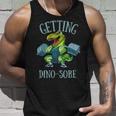 Getting Dinosore Funny Weight Lifting Workout Gym Unisex Tank Top Gifts for Him