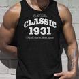 Gift For 89 Year Old Vintage Classic Car 1931 89Th Birthday Unisex Tank Top Gifts for Him