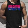 Glasgow Bisexual Flag Pride Support City Unisex Tank Top Gifts for Him