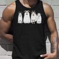 Goat Ghost Halloween Farmer Goat Lover Scary Spooky Season Tank Top Gifts for Him