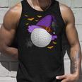 Golf Ball Witch Hat Pumpkin Spooky Halloween Costume Tank Top Gifts for Him