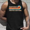 Greyson Name Personalized Funny Retro Vintage Birthday Unisex Tank Top Gifts for Him