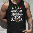 Groom Name Gift Christmas Crew Groom Unisex Tank Top Gifts for Him