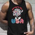 Groovy Disco Funny Party In The Us July 4Th Usa Patriotic Unisex Tank Top Gifts for Him