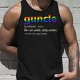 Guncle Definition Gay Lgbtq Pride Month Supporter Graphic Unisex Tank Top Gifts for Him