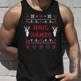 Hail Santa Heavy Metal Xmas Ugly Holiday Sweater Tank Top Gifts for Him