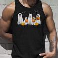 Halloween Dogs Ghost Pumpkins Spooky Dog Lover Tank Top Gifts for Him