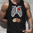 Halloween Pregnancy Dad Donut Baby Pregnant Skeleton Costume Tank Top Gifts for Him