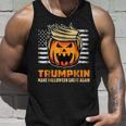 Halloween Trumpkin Vintage Us Flag Trump Adult Halloween Tank Top Gifts for Him Halloween Trumpkin Vintage Us Flag Trump Adult Halloween Tank Top Gifts for Him