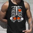Halloween Twin Pregnant Skeleton Twins Baby Xray Rib Cage Tank Top Gifts for Him