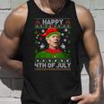 Happy 4Th Of July Joe Biden Ugly Christmas Sweater Tank Top Gifts for Him